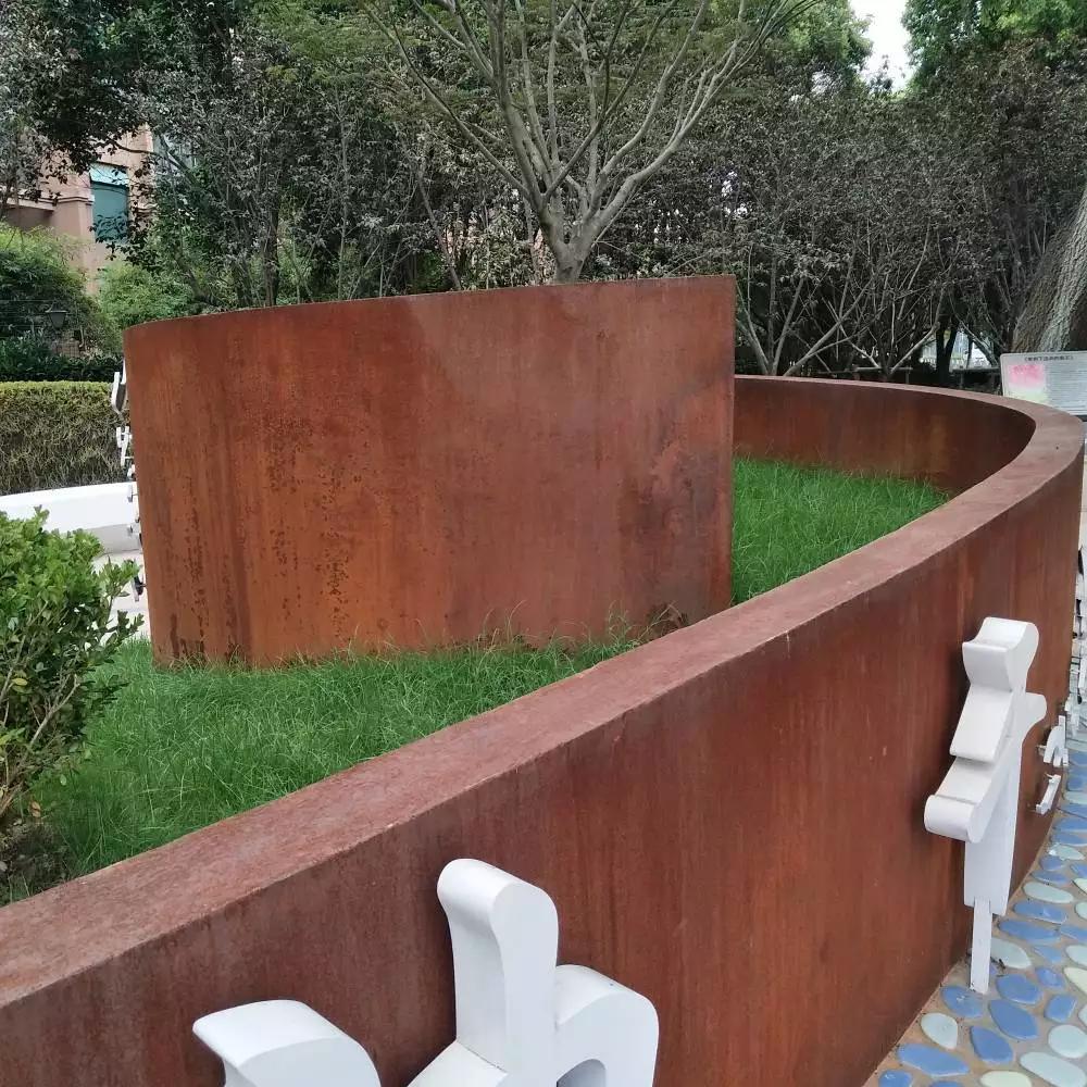 丰台耐候钢板花园围边