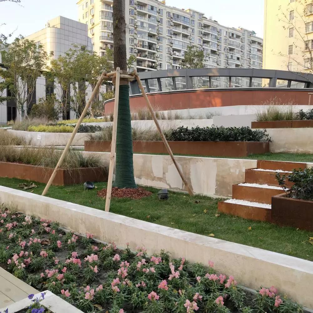 丰台锈钢板花园围边